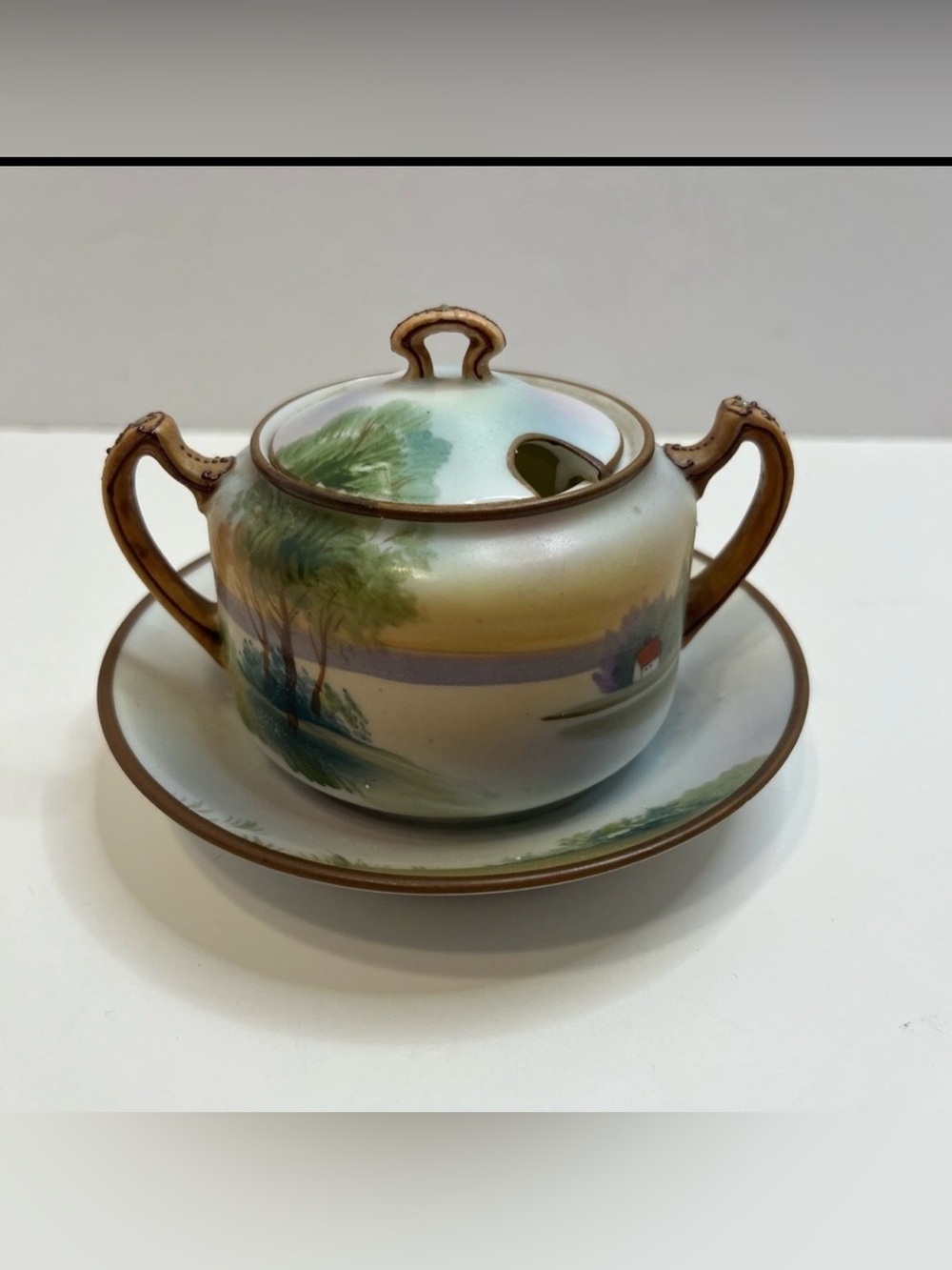 NIPPON Hand Painted Mustard bowl